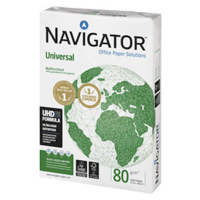 Navigator - Kopierpapier A3, 80g, weiß, Pck=500Bl, 8247B80B, holzfrei, Weißegrad 169 CIE