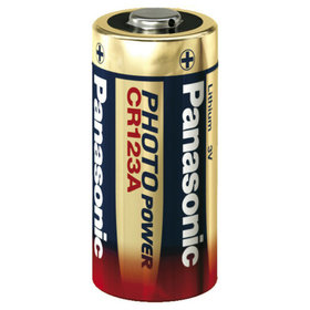 Panasonic - Lithium-Mangandioxid-Batterie CR 123 A 3V 1.400 mAh, CR123A, 3 V