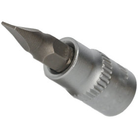 Brilliant Tools - 1/4" Schlitz Bit-Stecknuss, 0,8 x 4mm