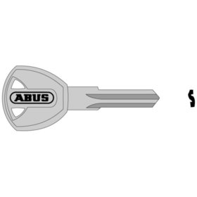 ABUS - Schlüsselrohling, 900, 34HB U72, W72, halbrund, Messing neusilber