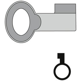 ABUS - Mehrschlüssel, für eiserne Vorhangschloss, neusilber