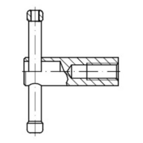 Knebelmutter DIN 6307 Stahl M10