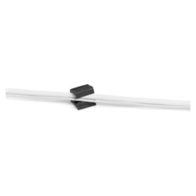 DURABLE - Kabel-Clip CAVOLINE Grip Pro, 25x25x20mm, graphit, Pck=4 Stück, 504337, f. Netz