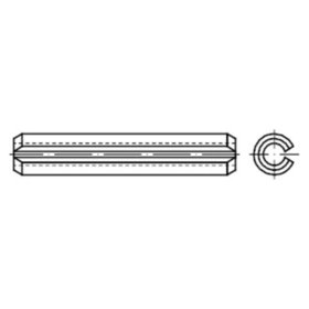 Spannstift, geschlitzt, schwere Ausführung ISO 8752 Federstahl blank ø28 x 100mm