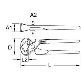 KSTOOLS® - BERYLLIUMplus Kneifzange 200mm