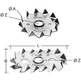 Bulldog® - einseitiger Scheibendübel, Stahl verzinkt, C2 95M16G-B