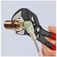 KNIPEX® - Zangenschlüssel Zange und Schraubenschlüssel in einem Werkzeug grau atramentiert, mit Kunststoff überzogen 180 mm 8601180