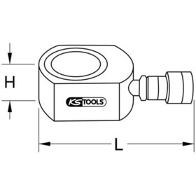 KSTOOLS® - Flach-Hydraulik-Zylinder, 10 t