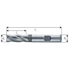 forum® - Schruppfräser DIN 844K HSSE ø8,0mm HR