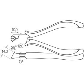 Wiha® - Elektronik-Schrägvornschneider Z 46 1 04 ESD Mehrkompenenten 115mm