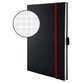 AVERY™ Zweckform - 7027 Hardcover Notizbuch notizio, gebunden, kariert, A5, 90 g/m², 80 Blatt, dunkelgrau