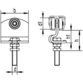 HELM - Rollapparat, 590,einpaarig,zum Einhängen, für Prof.-Nr.500, Ø 48, 200kg,L 110