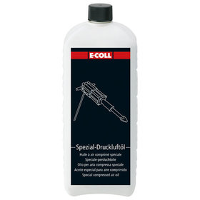 E-COLL - Druckluftöl (Bohrhammeröl) silikonfrei, sprühfähig 1 Liter Flasche