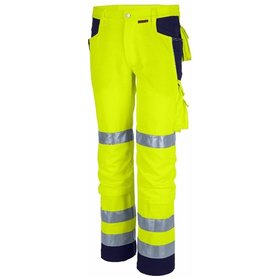 qualitex® - Bundhose "PRO WS" warngelb/marine, Größe 44