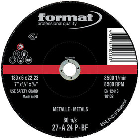 FORMAT - Schruppscheibe gekröpft Stahl/Guss 115x6mm