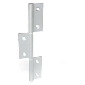 Ganter Norm® - 2295-72-245-A-C-EL Scharniere, für Aluminiumprofile / Flächenelemente, dreiteilig, vertikal verläng