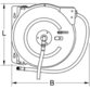 KSTOOLS® - Automatischer Druckluftschlauch-Aufroller, Ø 6mm