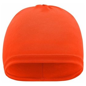 James & Nicholson - Running Beanie MB7125, hellorange, Einheitsgröße