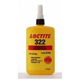 LOCTITE® - AA 322 UV-härtender Klebstoff farblos, mittelviskos 250ml Flasche