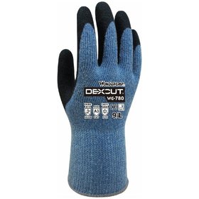 WONDERGRIP - Sicherheitshandschuhe Schnittschutz | DEXCUT | blau | WG-780 | Größe 9