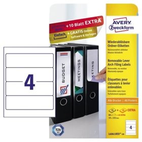 AVERY™ Zweckform - L6061REV-20 Universal-Etiketten, ablösbar, 59 x 192 mm, 120 Stück/Pack