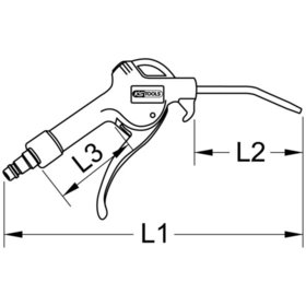 KSTOOLS® - Druckluft-Universal-Ausblaspistole, 95mm 515.1902