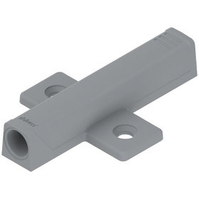 Blum - TIP-ON Adapterplatte für Türen Langversion 37/32, Schrauben, platingrau RAL 7036