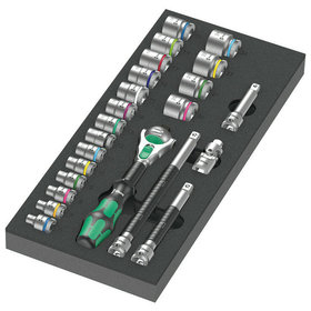 Wera® - 9721 Schaumstoffeinlage 8000 B Zyklop Knarre 3/8&quot, Set 1, 23-teili