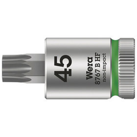 Wera® - Schraubendreher-Einsatz 3/8" 8767 B HF mit Rändel, für TORX® T45 x 38,5mm