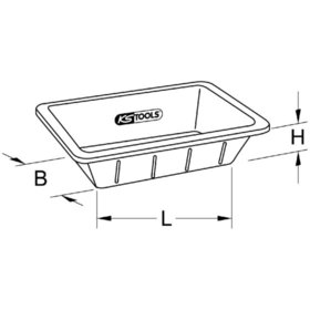 KSTOOLS® - Mörtelkübel, 13 Liter, flexibel, gummiert