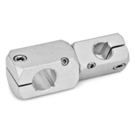 Ganter Norm® - 475-B8-B8-MT Verdrehbare Kreuz-Klemmhalter, Aluminium