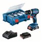 Bosch - Akku-Schlagbohrschrauber GSB 18V-45,  2 x Akku GBA 18V 3.0Ah, L-Case Pick&Click (06019K3306)