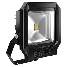 ESYLUX - LED-Strahler 30W OFL/AFL SUN 5000K A+ sw 1LED 2700lm IP65 mt Konv breitstrahlend