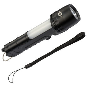 brennenstuhl® - LuxPremium LED-Taschenlampe THL 300 mit Seitenlicht (max. 30h Leuchtdauer, 8 Modi, 360+240 lm, IP54)