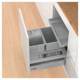 HETTICH - Küchen-Abfallsystem, InsertFlex 600 9207642, KB 600mm, Kunststoff grau matt
