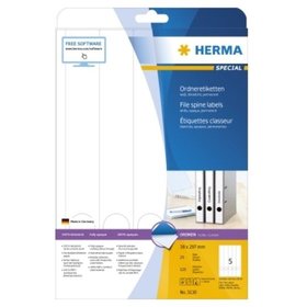 HERMA - Ordneretikett 5130 lang/schmal sk weiß 125er-Pack