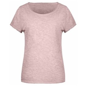 James & Nicholson - Damen Slub-T-Shirt 8015, pink, Größe XXL