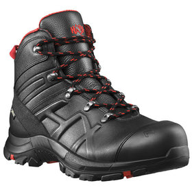 Haix - Sicherheitsstiefel BLACK EAGLE Safety 54 mid, S3, schwarz/rot, Größe UK 7.5 / EU 41