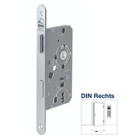 BASI - Einsteck-Zimmertürschloss - ES 922, Buntbart-Lochung, Für gefälzte Türen, Nach DIN 18251-1, 1 Stück, DIN Rechts
