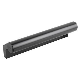 KIPP - PROFILGRIFF L=200, FORM:B ALUMINIUM, SCHWARZ ELOXIERT, KOMP:THERMOPLAST