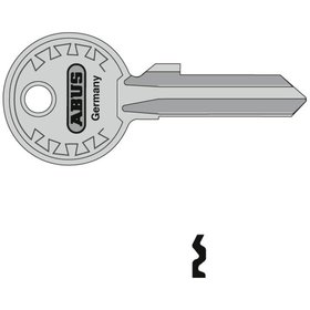 ABUS - Schlüsselrohling, RH4/5 24, 26, 28, 23/70, rund, Messing neusilber