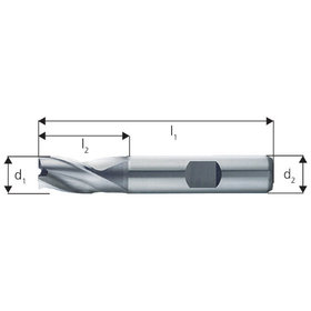 forum® - 3-Schneiden-Fräser DIN 327K HSSE ø10,00mm