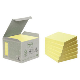 Post-it® - Haftnotiz Mini Tower, 76 x 76mm, gelb, Pck=6 Block, 654-1B, Block = 100