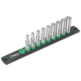 Wera® - Nuss-Magnetleiste A Deep 1 Steckschlüsseleinsatz-Satz, 1/4"-Antrieb, 9-teilig