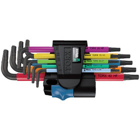 Wera® - Winkelschlüssel-Satz Multicolour 967 SL/9 HF Haltefunktion für TORX® 9-teilig