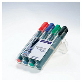 STAEDTLER® - Permanentmaker Lumocolor 350 WP4 2-5mm sortiert 4er-Pack
