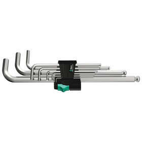 Wera® - Winkelschlüssel-Satz gestellverchromt 950PKL/9SM N Hex-Plus/Kugelkopf, 9-teilig