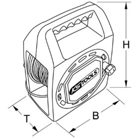 KSTOOLS® - Testronic Prüf-Kabeltrommel, 30m