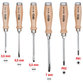 KSTOOLS® - ERGOTORQUE WOODmax Schlag-Schraubendreher-Satz, 6-teilig