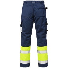 KANSAS® - Warnschutz-Funktionsbundhose 2029 PLU, marineblau/warngelb, Größe C50